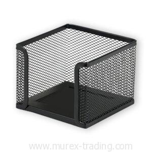 Metal Mesh Memo Note Holder Black