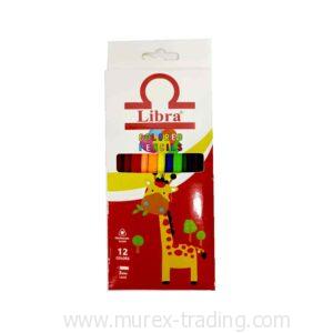 Libra 12 Color Pencil 7" , 3.0 mm lead ( 240 Packs per Carton)