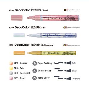 Marvy DecoColor Premium Paint Marker Display (MU-2345-10D)