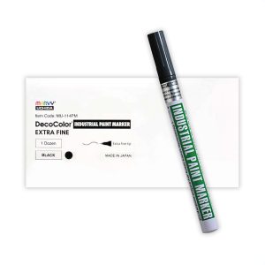 Marvy DecoColor Industrial Marker Extra Fine Tip – Black & White (MU-114PM)