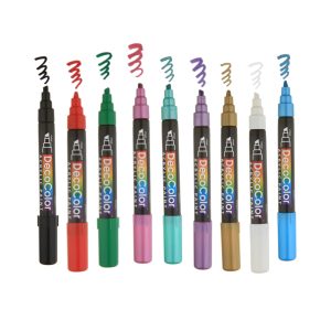 Marvy DecoColor Acrylic Marker Chisel Tip (MU-315 Series) Pack of 6 Units